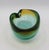 1950s Circa 1950s Amber to Green Murano Glass Amporphous Form Cigar Ashtray For Sale - Image 5 of 9