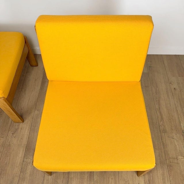 Vintage Scandinavian Pine and Fabric Lounge Chairs, 1960s, Set of 2 For Sale - Image 10 of 18