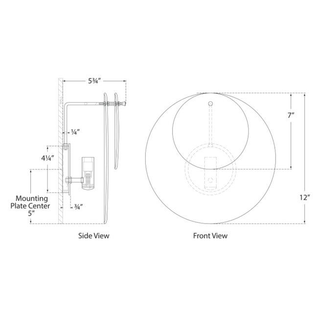 AERIN for Visual Comfort Signature Loire Small Sconce in Gild with Clear Strie Glass For Sale In Houston - Image 6 of 8