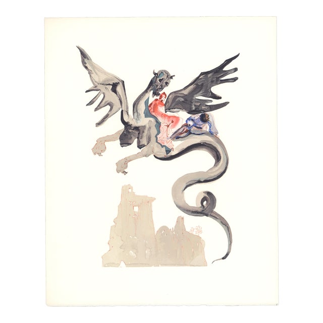 Original engraving from Salvador Dalí’s "The Divine Comedy" published by Editions d’Art Les Heures Claires, Paris, in...