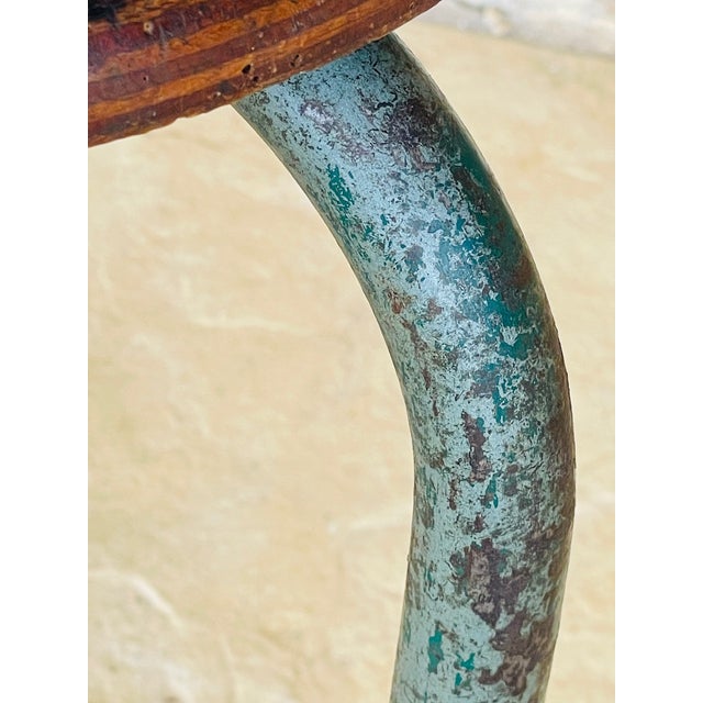 Vintage Tripod Stool in the style of Jean Prouvé, 1940s For Sale - Image 18 of 18