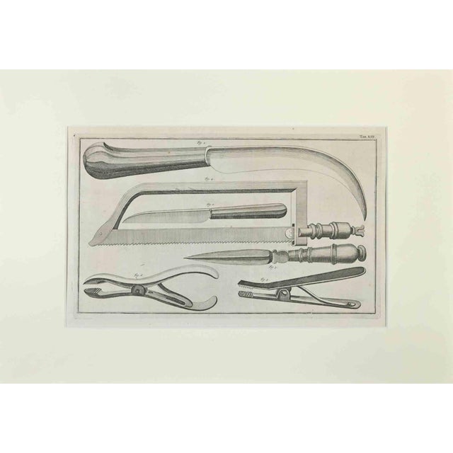 Lorenz Heister, Surgical Instruments, Etching, 1750 For Sale - Image 3 of 3