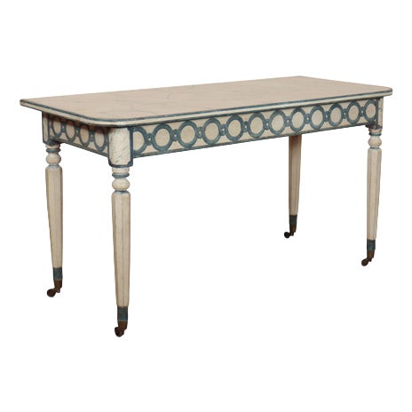 English Painted Console Table For Sale