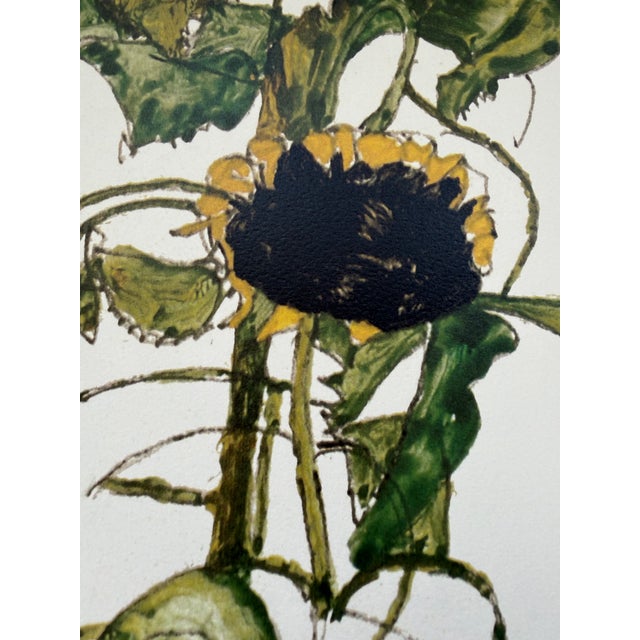 Egon Schiele (1890-1918), Sunflowers, 1917, Printed in Italy For Sale - Image 11 of 12