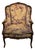 French Bergere Chair With 19th Century Tapestry Upholstery, French 1920's For Sale - Image 4 of 7