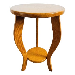 Vintage Pine Plant Table, 1960s For Sale