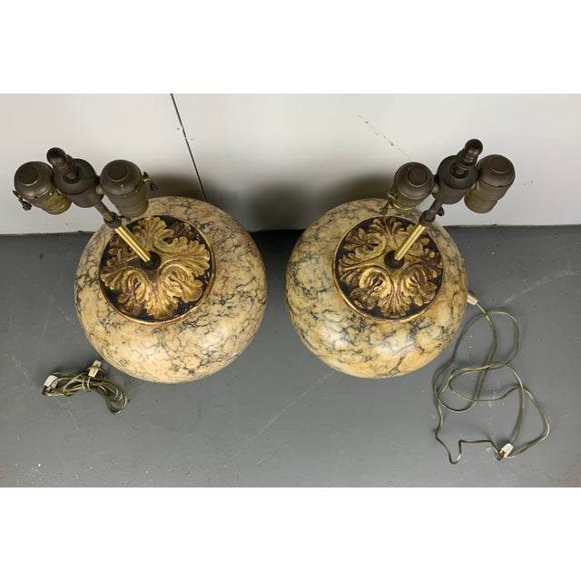 Gemstone Vintage Onyx Table Lamps, Set of 2 For Sale - Image 7 of 12