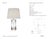 Julie Neill by Visual Comfort Signature Figlia 27" Cordless V-Cut Round Table Lamp in Crystal with Linen Shade Designer:...