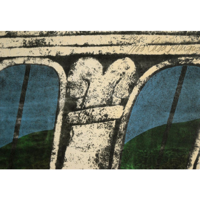 "Casa Marquez" Original Woodblock Print, Signed and Numbered 93/100 by Carol Summers For Sale In Monterey, CA - Image 6 of 7