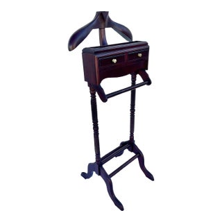 Mid- Century Traditional Mahogany Gentleman’s Valet For Sale
