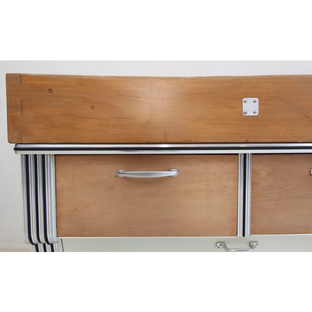 Mid-Century Modern Art Deco Streamlined Butcher's Block, 1930s For Sale - Image 6 of 18