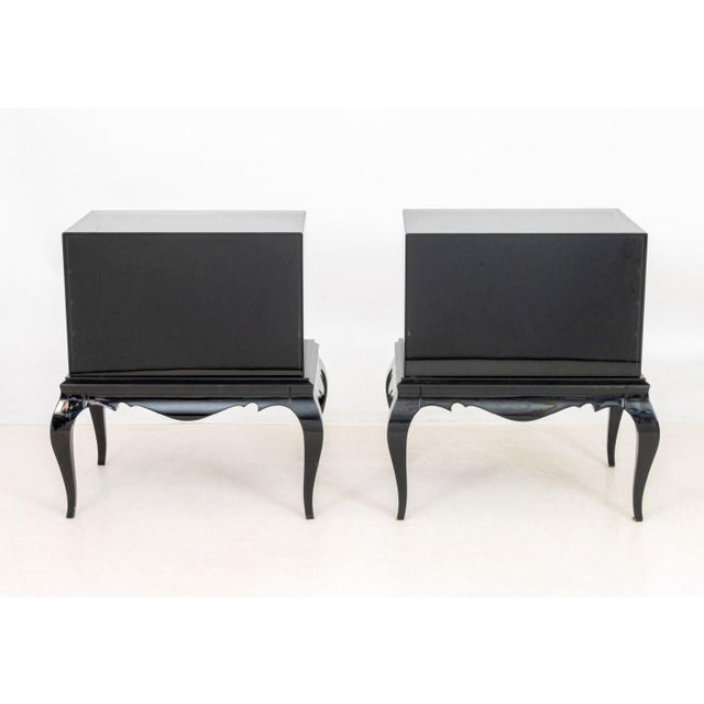 Black Boca Do Lobo "Brooklyn" Bedside Cabinets, Pair For Sale - Image 8 of 10