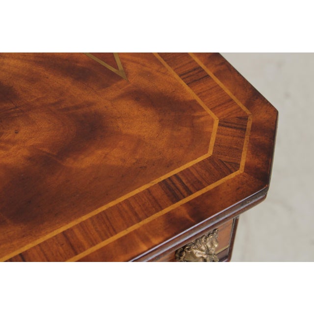 Theodore Alexander Regency Style Mahogany Inlaid Table For Sale - Image 10 of 18