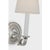 2020s Thomas O'Brien for Visual Comfort Signature Channing Single Sconce in Polished Nickel with Linen Shade For Sale - Image 5 of 7