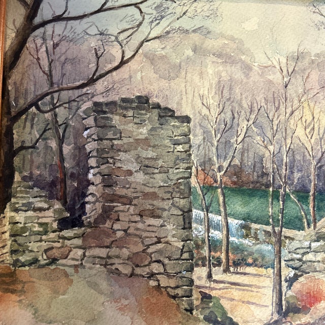 1960’s original rustic impressionist landscape painting. Signed, dated. Measures 14x11 or approximately 16x13 framed....