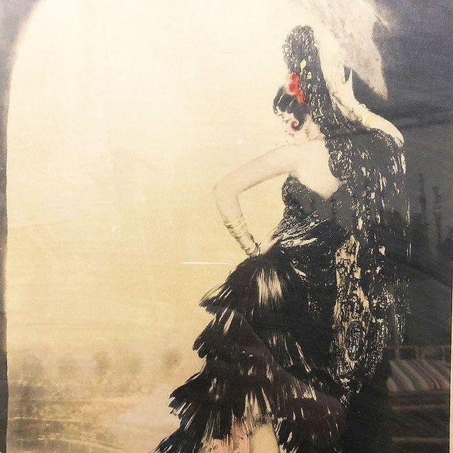1920s Art Deco Era "Rosita" Colored Etching Signed Don Jose in Original Frame For Sale In Los Angeles - Image 6 of 6