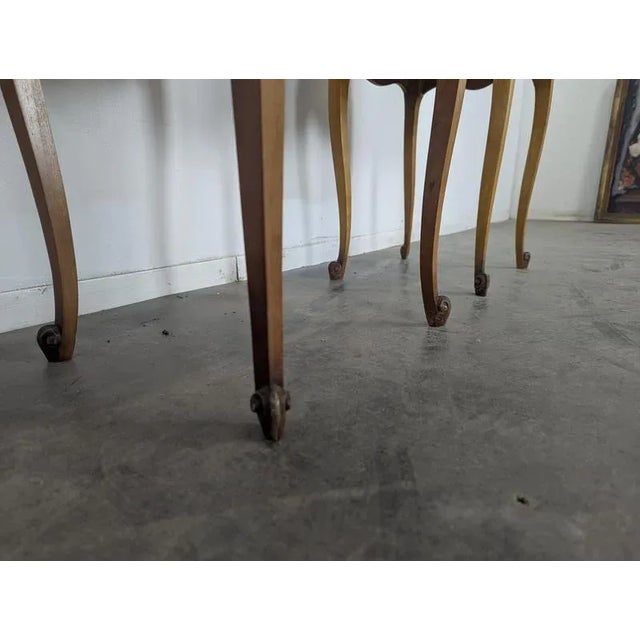 Louis XV Style Bedside Tables in Cherrywood, Set of 2 For Sale - Image 4 of 6