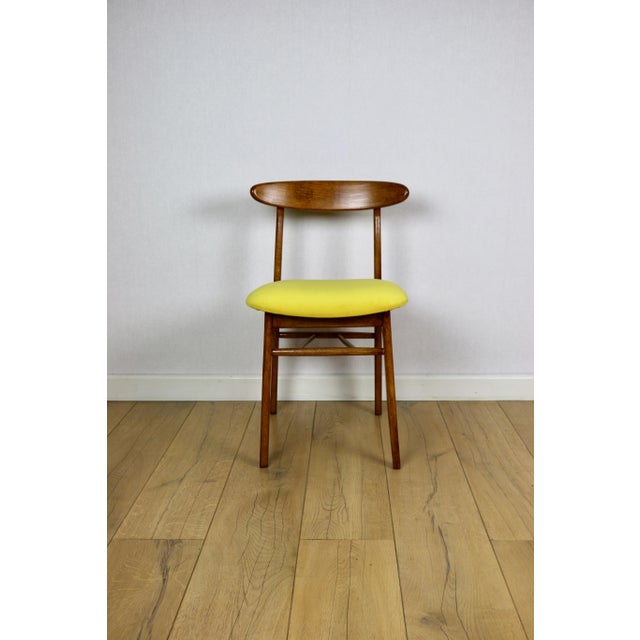 1970s Vintage Yellow Chairs from Hałas, 1970s, Set of 4 For Sale - Image 5 of 12