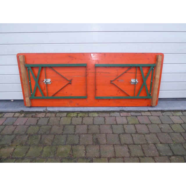 Mid-Century Modern Large Industrial Folding Table from Weber, 1970s For Sale - Image 3 of 11