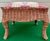 Coastal Vintage Wicker Footstool With Needlepoint Top For Sale - Image 3 of 10