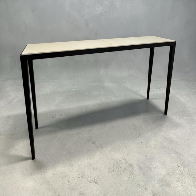 1990s Christian Liaigre Parchamin Console Table For Sale - Image 5 of 8