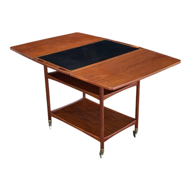 1960s Scandinavian Danish Modern Bar Cart by Ludvig Pontoppidan For Sale - Image 12 of 15