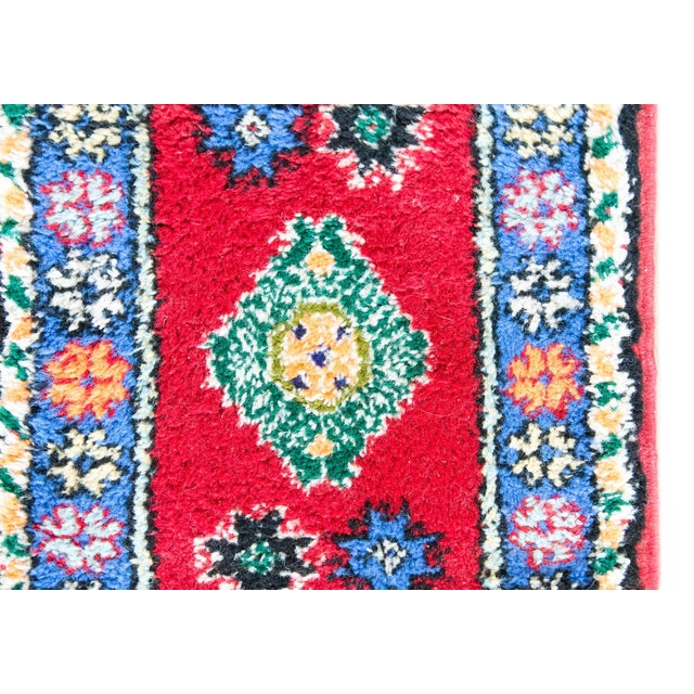 Red Vintage Petite Moroccan Rug For Sale - Image 8 of 15
