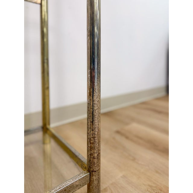 Vintage Milo Baughman Style Brass Tone Etagere Shelf Vintage Hollywood Regency For Sale - Image 17 of 17