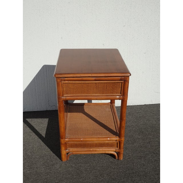 Braxton Culler Summer Retreat 1 Drawer Brown Hardwood Coastal Nightstand For Sale - Image 12 of 13