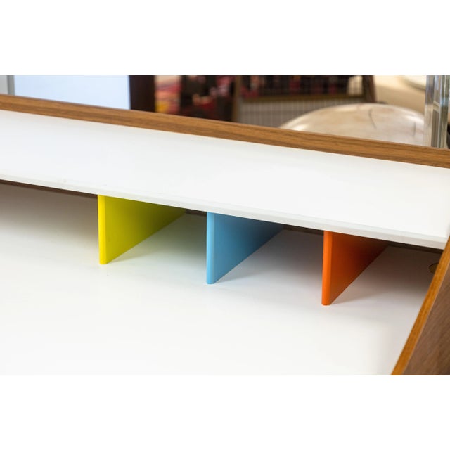 Wood Contemporary Modern Reproduction George Nelson Swag Leg Mid Century Modern Desk For Sale - Image 7 of 7