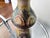 Salt-stone lamp base for Kéraluc, Quimper, France, student of the Lerat family, unique piece, signed and annotated, in...