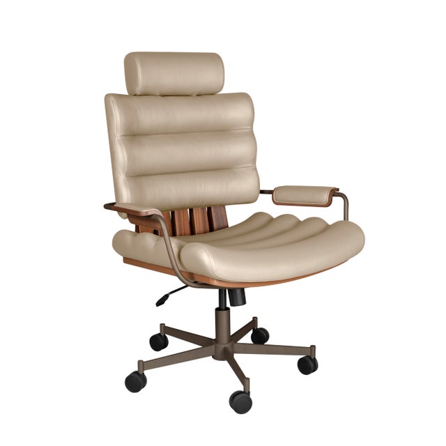 Contemporary Thomas II Office Chair by Wood Tailors Club For Sale - Image 3 of 17