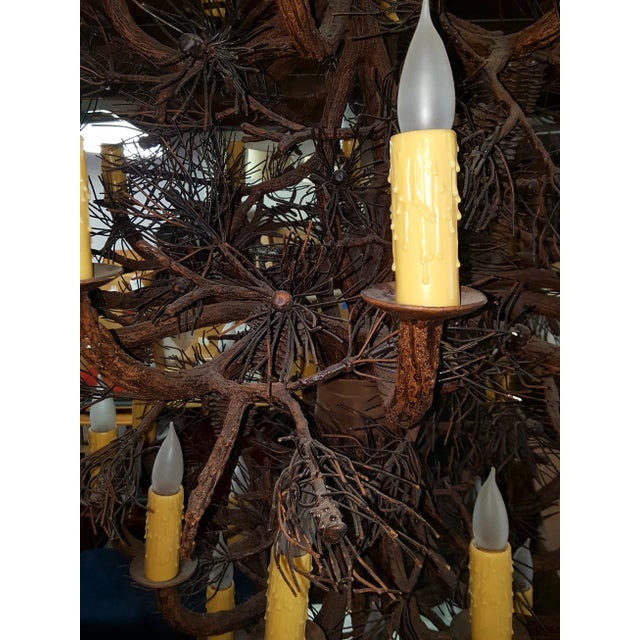 Mountain Pine Cone 4-Tier Chandelier by Berry Bate For Sale In Los Angeles - Image 6 of 8