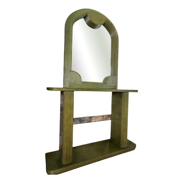 Vintage Mirror and Console from Vivai Del Sud, 1960s, Set of 2 For Sale