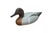 Exceptional folk art Green-Winged Teal drake decoy was handcrafted in 1977 by The Decoy Shop. Carved from solid white...