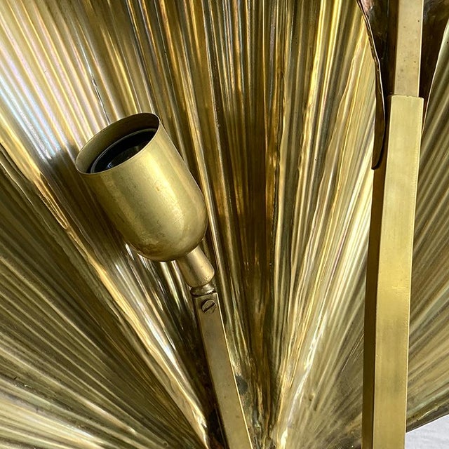 Polished Brass Table Lamp, 1980s For Sale - Image 9 of 10