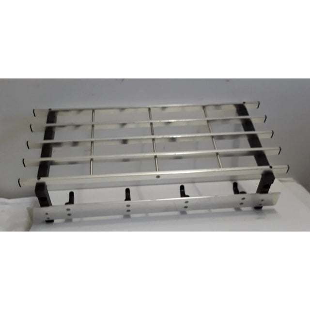Vintage Black Aluminium Rack, 1970s For Sale - Image 3 of 4