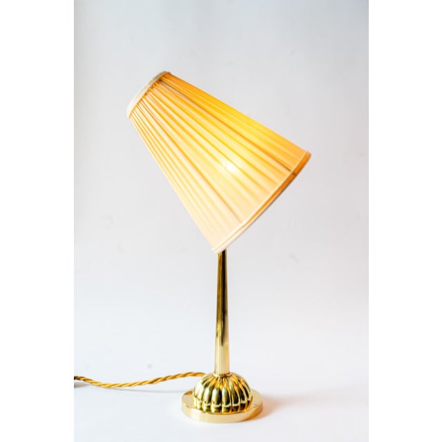 Art Deco Table Lamp with Fabric Shades, Vienna, 1920s, Set of 2 For Sale - Image 13 of 15