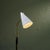 Glass Adjustable '7070' Floor Lamp by Falkenbergs Belysning with Brass Details and Perforated Shade, Sweden For Sale - Image 7 of 12