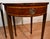 1910s Pair Antique English Hepplewhite Mahogany Side Tables / End Tables For Sale - Image 6 of 18