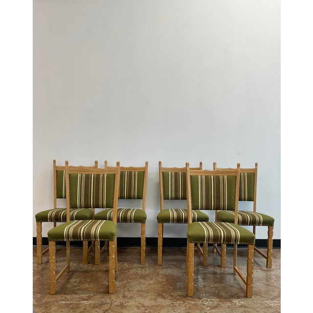 1970s Set of (6) Henning Kjaernulf Style Danish Oak Dining Chairs, C. 1970s For Sale - Image 5 of 17