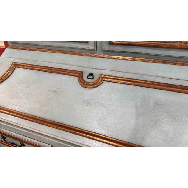 Minton Spidell French Louis XV Secretary Desk Cabinet For Sale - Image 13 of 16