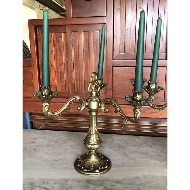 Magnificent Pair Of Brass Candlesticks. Super condition dimensions height 35, width and depth 36.