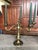 Magnificent Pair Of Brass Candlesticks. Super condition dimensions height 35, width and depth 36.