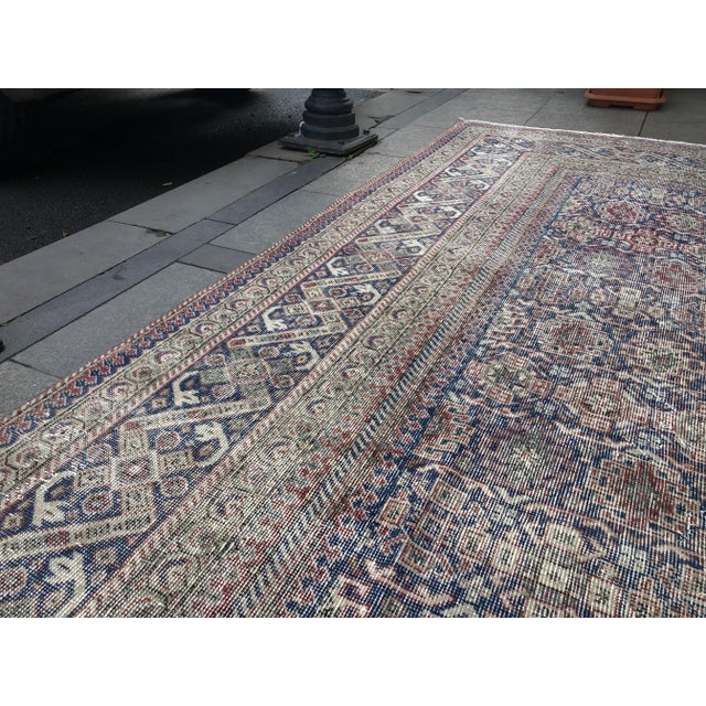 1960s 1960s Vintage Oushak Handmade Wool Rug- 7'9" x 11'8" For Sale - Image 5 of 8