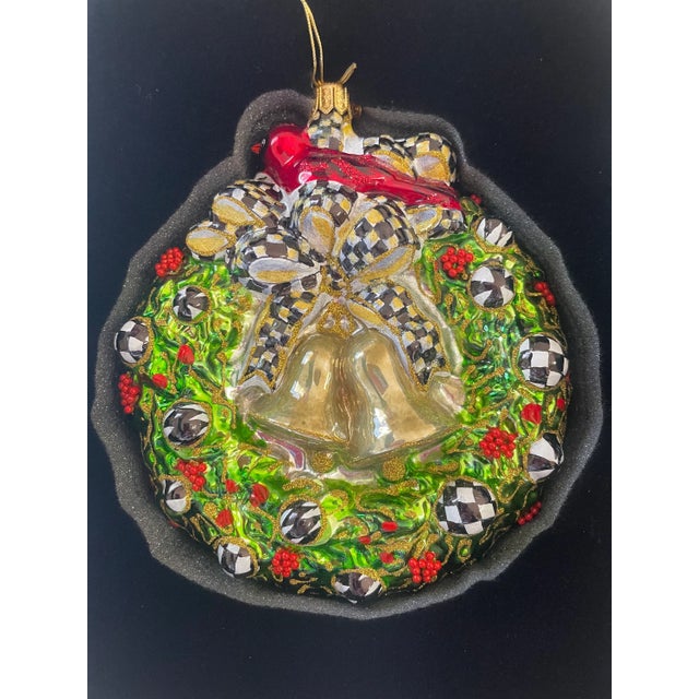 Mackenzie Childs 2017 Wreath Ornament. New, never used. This heirloom ornament, with its signature MacKenzie-Childs charm,...