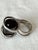 1970s Vintage 1970s Brutalist Modernist Smoky Quartz Statement Ring, Silver-Tone For Sale - Image 5 of 10
