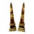 Pair of French Brass Obelisks For Sale