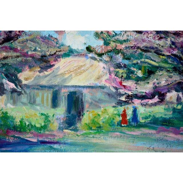 Lilac Trees - Koloa, Kauai, Hawaii Original Oil Painting by Katherine Baldwin For Sale - Image 4 of 6
