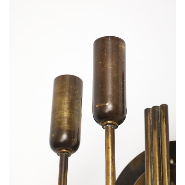 1940s Italian Brass Wall Light For Sale - Image 11 of 16